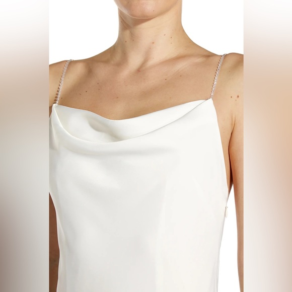 Aidan Mattox Satin Bias Mini Dress - Picture 3 of 4